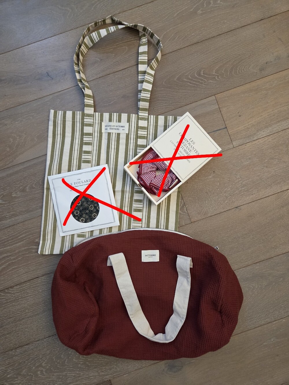 Sézane Tote And Duffle Bundle Set - Brand New
